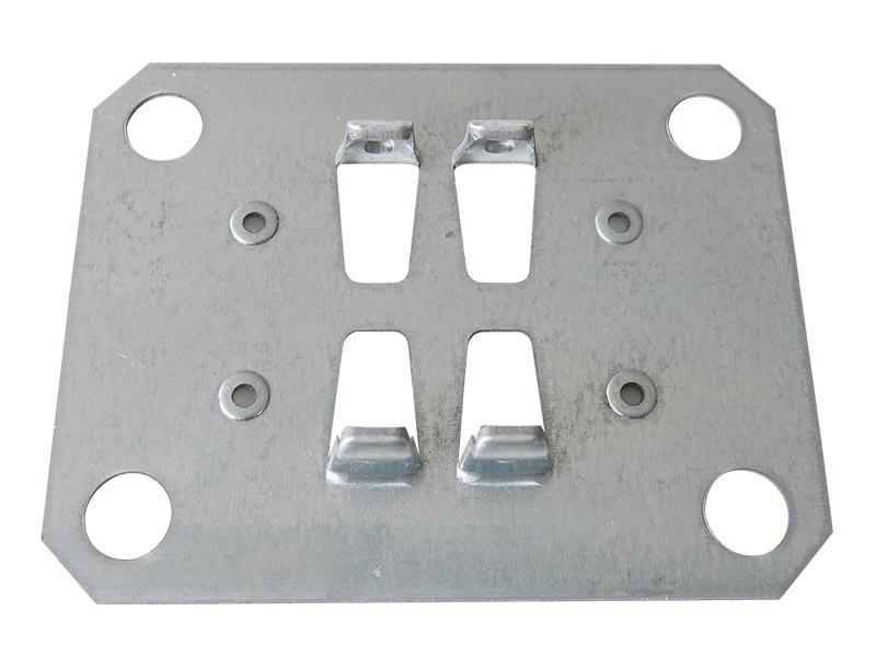 schulte-doppelklemmfuss-stecksystem